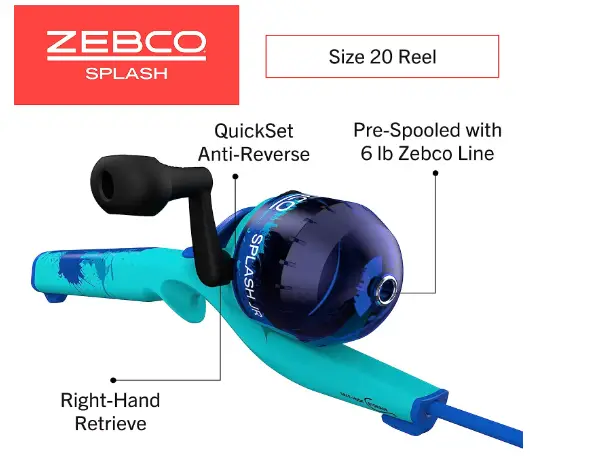 Zebco Splash Kids Spincast Reel and Fishing Rod Combo - An Angler's Dream Come True